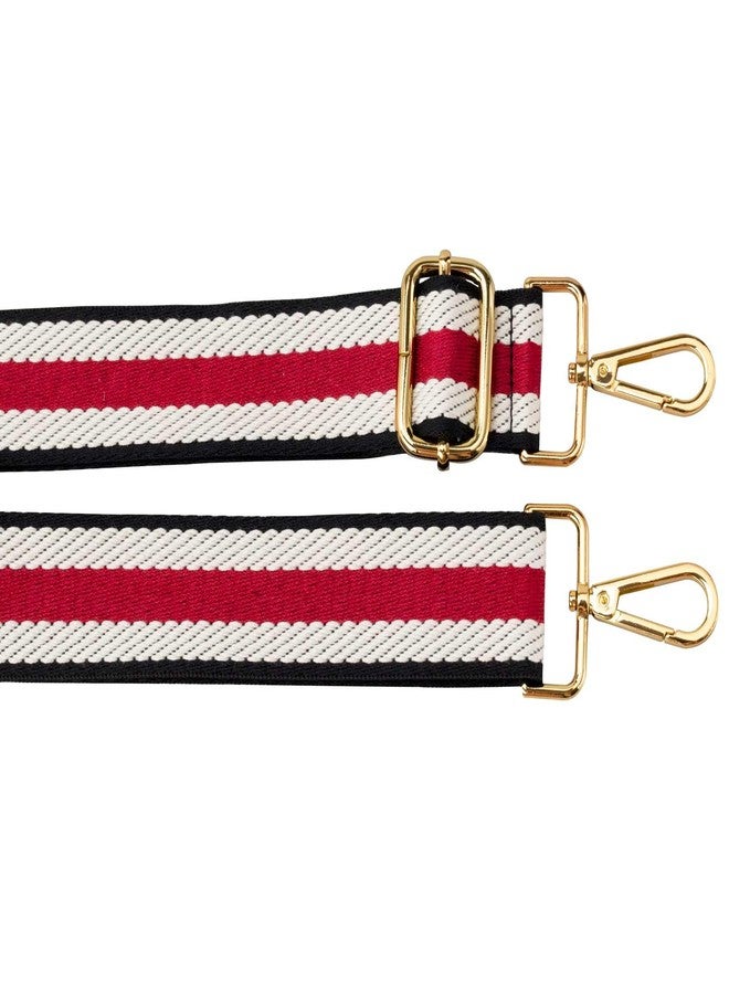 ZANQANO Crossbody Strap Purses Replacement Adjustable Handbag Straps (Red Black) - Image 4